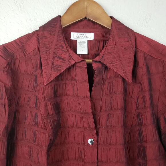 NEW! Laura Michelle Blouse - M - Picture 2 of 4